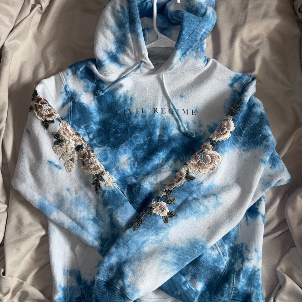 Civil Regime Roses Hoodie Champion Reverse Weave